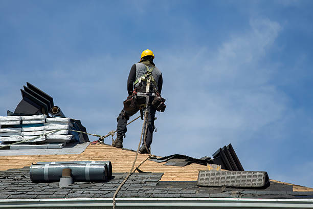 Professional Flat Roof Repair technician working in Hunter, TN